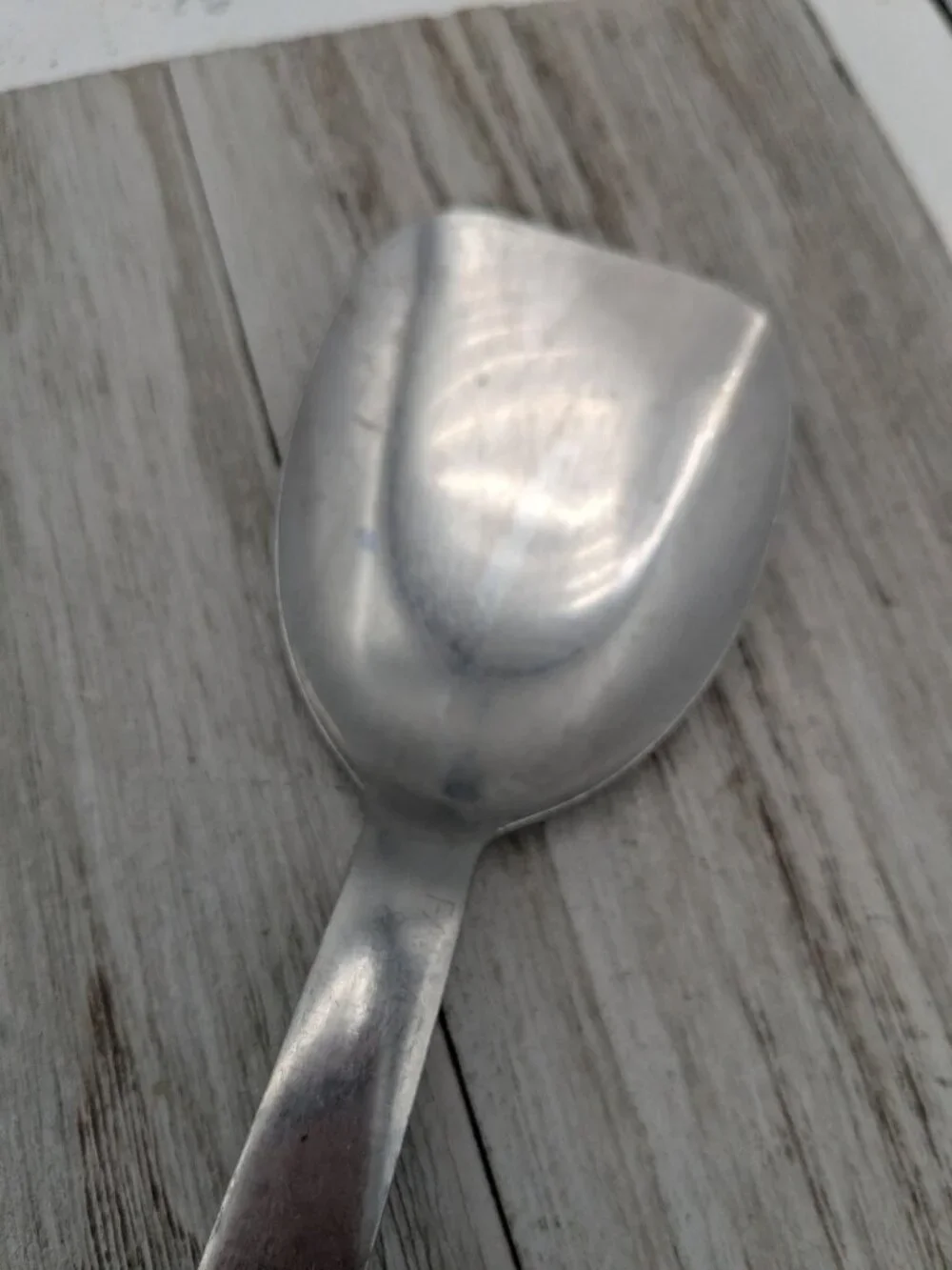 Vintage #1 Stainless Steel Ice Cream Spade Scoop Wood Handle 10